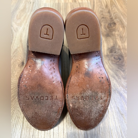 Tecovas Gray Suede Western Ankle Boots Size 6.5B Lucy Style - Picture 5 of 8